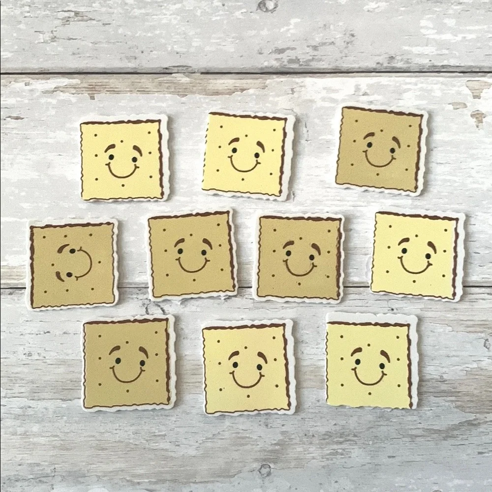 Foam Cracker Extra Large Sticker Set Face 10pc Craft Supplies Kids Adult